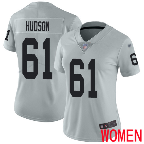 Oakland Raiders Limited Silver Women Rodney Hudson Jersey NFL Football 61 Inverted Legend Jersey